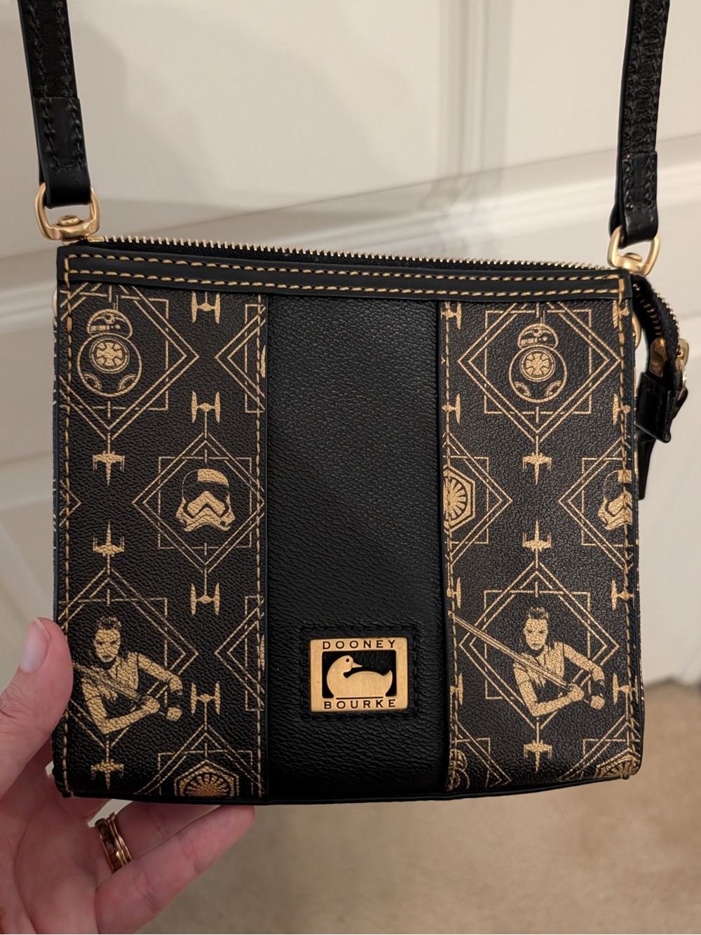 Dooney & Bourke Disney Parks Star Wars Last Jedi Clutch Crossbody Purse